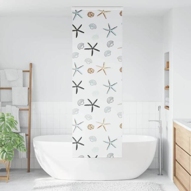 Berkfield Home Shower Roller Blind with Cassette 70x240 cm Fabric Width 66 cm in White - image 1