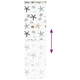 Berkfield Home Shower Roller Blind with Cassette 70x240 cm Fabric Width 66 cm in White - thumbnail 5