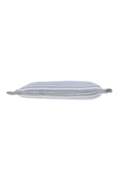 Homescapes Handmade Striped Seat Pad Soft Cotton Dining Chair Cushion in Grey - Size: 40 cm x 40 cm - thumbnail 3