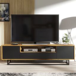Mex Furniture LTD TV Unit 200cm Loft / Industrial in Brown - thumbnail 1