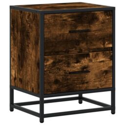 Berkfield Home Bedside Cabinets 2 pcs Smoked Oak 40x31x50 cm Engineered Wood in Brown - Size: 40 x 31 x 50 cm - thumbnail 6