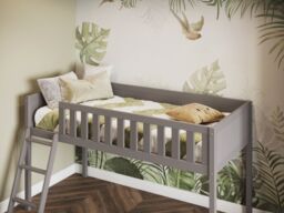 Flair Bea Shorty Mid Sleeper Cabin Bed in Grey - Size: Junior - thumbnail 2