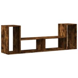 Berkfield Home TV Cabinets 2 pcs Smoked Oak 75x30x50 cm Engineered Wood in Brown - Size: 75 x 30 x 50 cm - thumbnail 8