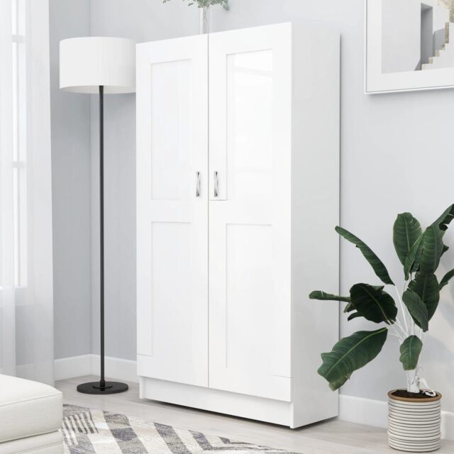 Berkfield Home Book Cabinet White 82.5x30.5x150 cm Engineered Wood - image 1