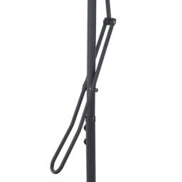 Berkfield Home Outdoor Parasol with Steel Pole Bordeaux Red 250x250x230 cm - Size: 250 x 250 x 230 cm - thumbnail 5