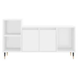 Berkfield Home TV Cabinet White 100x35x55 cm Engineered Wood - Size: 100 x 35 x 55 cm - thumbnail 5