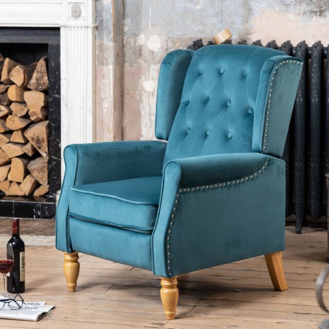 Artemis Home Annapoli Recliner Armchair in Teal - image 1