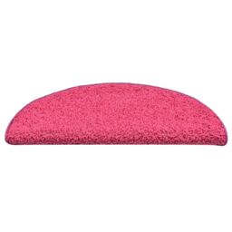 Berkfield Home Carpet Stair Treads 15 pcs Pink 56x17x3 cm - Size: Medium - thumbnail 5