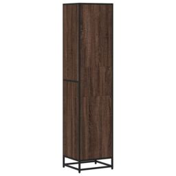 Berkfield Home Book Cabinet Brown Oak 40x35x170.5 cm Engineered Wood - thumbnail 6