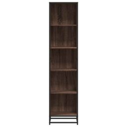 Berkfield Home Book Cabinet Brown Oak 40x35x170.5 cm Engineered Wood - thumbnail 4