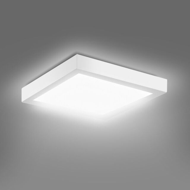 ExtraStar 12W LED Square Surface Mount Integrated Ceiling Light Flush Light Cold White - image 1