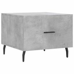 Berkfield Home Decorative Coffee Table Concrete Grey 50x50x40 cm Engineered Wood - Size: 50 x 50 x 40 cm - thumbnail 3