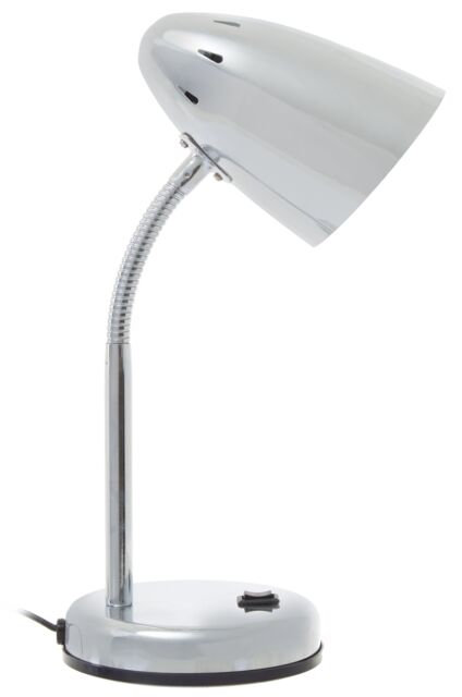 Orsina Matte Grey Desk Lamp, Adjustable Living Room Desk Lamp, Minimalistic Desk Lamp for Reading & Writing in Silver - image 1