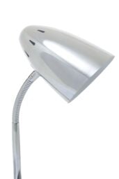 Orsina Matte Grey Desk Lamp, Adjustable Living Room Desk Lamp, Minimalistic Desk Lamp for Reading & Writing in Silver - thumbnail 3