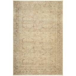 Livabliss Galey Alix Fetscher V-Vintage Brown Green Traditional Fringe Living Rug in Tan - Size: 150 cm x 230 cm - thumbnail 2