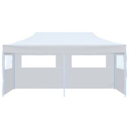 Berkfield Home Folding Pop-up Partytent with Sidewalls 3x6 m Steel White - thumbnail 1