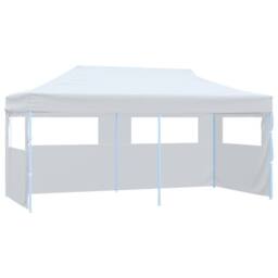 Berkfield Home Folding Pop-up Partytent with Sidewalls 3x6 m Steel White - thumbnail 2