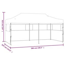 Berkfield Home Folding Pop-up Partytent with Sidewalls 3x6 m Steel White - thumbnail 8
