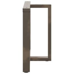Berkfield Home Modern Dining Table Legs T-Shaped¬†2 pcs Natural Steel 90x35x(72 in Dark Grey - thumbnail 5