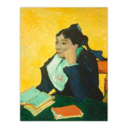 Artery8 Vincent van Gogh Framed Wall Art Print Madame Joseph Michel Ginoux in Yellow - Size: A4 - thumbnail 3