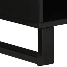 Berkfield Home TV Cabinet 100x33x46 cm Solid Wood Mango&Engineered Wood in Brown - Size: 100 x 33 x 46 cm - thumbnail 6
