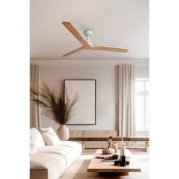 Netlighting Klim Medium White Light Pine Wood DC Ceiling Fan 6 Speed - thumbnail 2