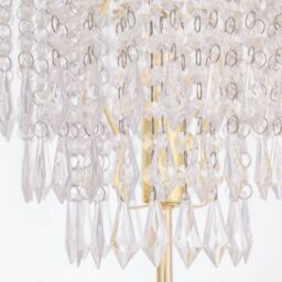 First Choice Lighting Cascada - Gold & Acrylic Crystal Jewelled Table Lamp - thumbnail 3