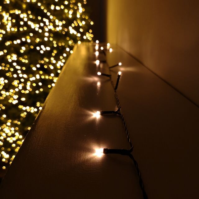 Samuel Alexander 400 LED 40m Premier Christmas Indoor Outdoor Multi Function Battery Operated String Lights with Timer in Vintage Gold - image 1