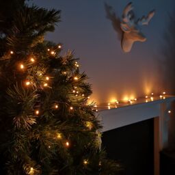 Samuel Alexander 400 LED 40m Premier Christmas Indoor Outdoor Multi Function Battery Operated String Lights with Timer in Vintage Gold - thumbnail 3