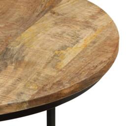 Berkfield Home Nesting Tables 3 pcs Rough Mango Wood in Brown - thumbnail 5