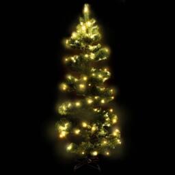 Berkfield Home Swirl Pre-lit Christmas Tree with Stand Green 150 cm PVC - thumbnail 1