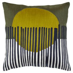 Orsina Bosie Ozella Green & White Cushion - thumbnail 1
