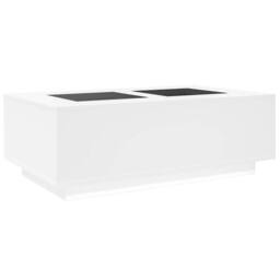 Berkfield Home Coffee Table with Infinity LED White 116x69x40 cm - Size: 116 x 69 x 40 cm - thumbnail 8