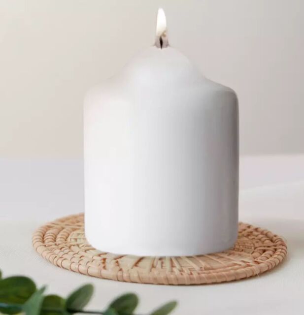 Marco Paul Ivory Unscented Pillar Candle - image 1