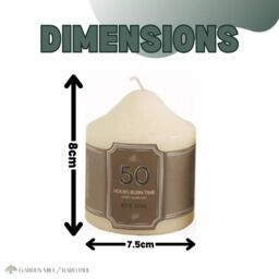 Marco Paul Ivory Unscented Pillar Candle - thumbnail 2