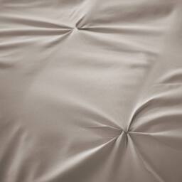 New Edge Blinds Pintuck Duvet Set in Natural - Size: King - thumbnail 3