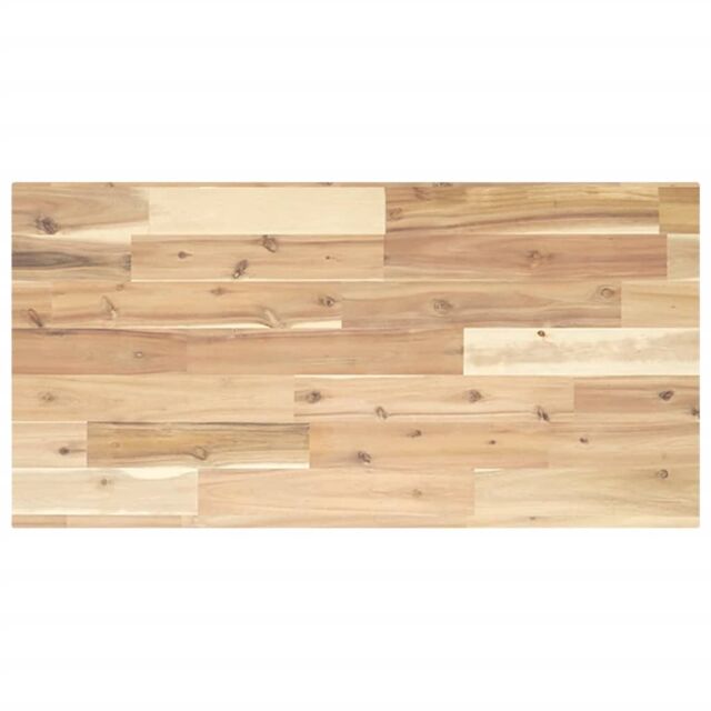 Berkfield Home Bathroom Vanity Top Untreated 80x40x2 cm Solid Wood Acacia in Brown - Size: 80 x 40 x 2 cm - image 1
