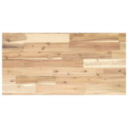 Berkfield Home Bathroom Vanity Top Untreated 80x40x2 cm Solid Wood Acacia in Brown - Size: 80 x 40 x 2 cm - thumbnail 1