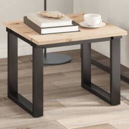 Berkfield Home Table Top 50x50x1.7 cm Square Solid Wood Pine in Brown
