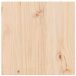 Berkfield Home Table Top 50x50x1.7 cm Square Solid Wood Pine in Brown - thumbnail 2