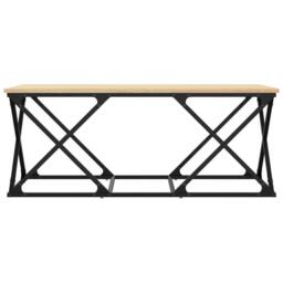 Berkfield Home Decorative Coffee Table Sonoma Oak 100x49x40 cm Engineered Wood in Brown - Size: 100 x 49 x 40 cm - thumbnail 4