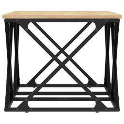 Berkfield Home Decorative Coffee Table Sonoma Oak 100x49x40 cm Engineered Wood in Brown - Size: 100 x 49 x 40 cm - thumbnail 5