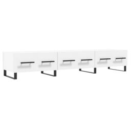 Berkfield Home TV Cabinet White 150x36x30 cm Engineered Wood - Size: 150 x 36 x 30 cm - thumbnail 2