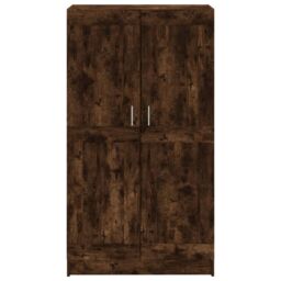 Berkfield Home Book Cabinet Smoked Oak 82.5x30.5x150 cm Engineered Wood in Brown - thumbnail 5