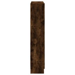 Berkfield Home Book Cabinet Smoked Oak 82.5x30.5x150 cm Engineered Wood in Brown - thumbnail 6