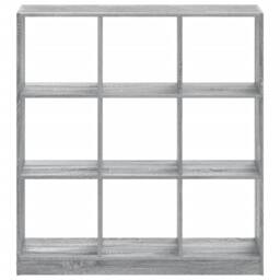 Berkfield Home Elegant Bookcase Grey Sonoma 102x32x108 cm Engineered Wood - Size: 102 x 32 x 108 cm - thumbnail 4