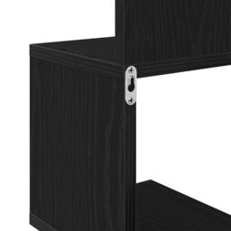 Berkfield Home Wall Corner Shelf - Black Oak, 20x20x127.5 cm, Made of Engineered Wood - Size: 20x20x127.5 cm - thumbnail 7