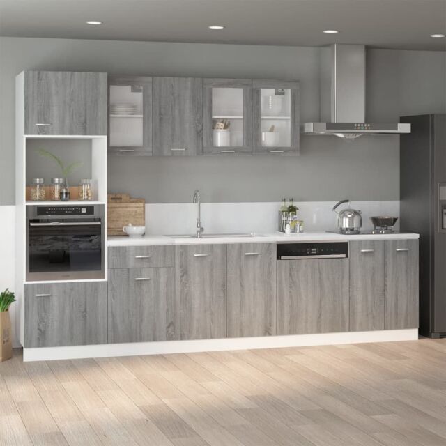 Berkfield Home Bottom Cabinet Grey Sonoma 60x46x81.5 cm Engineered Wood - image 1