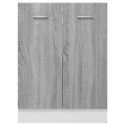 Berkfield Home Bottom Cabinet Grey Sonoma 60x46x81.5 cm Engineered Wood - thumbnail 5