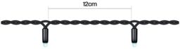 Xmas Haus String Lights Black Rubber IP65 5m/40 LED Cool White - thumbnail 3